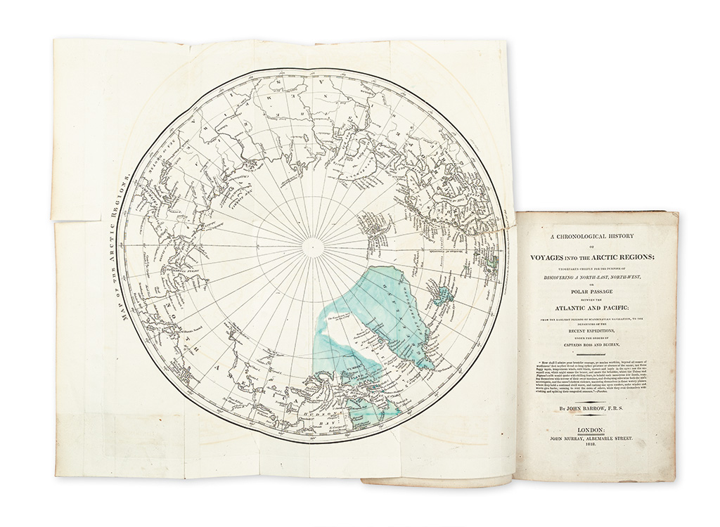 (ARCTIC.) Barrow, John. A Chronological History of Voyages into the Arctic Regions.